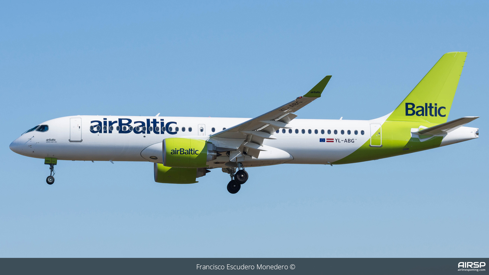 Air Baltic  Airbus A220-300  YL-ABG