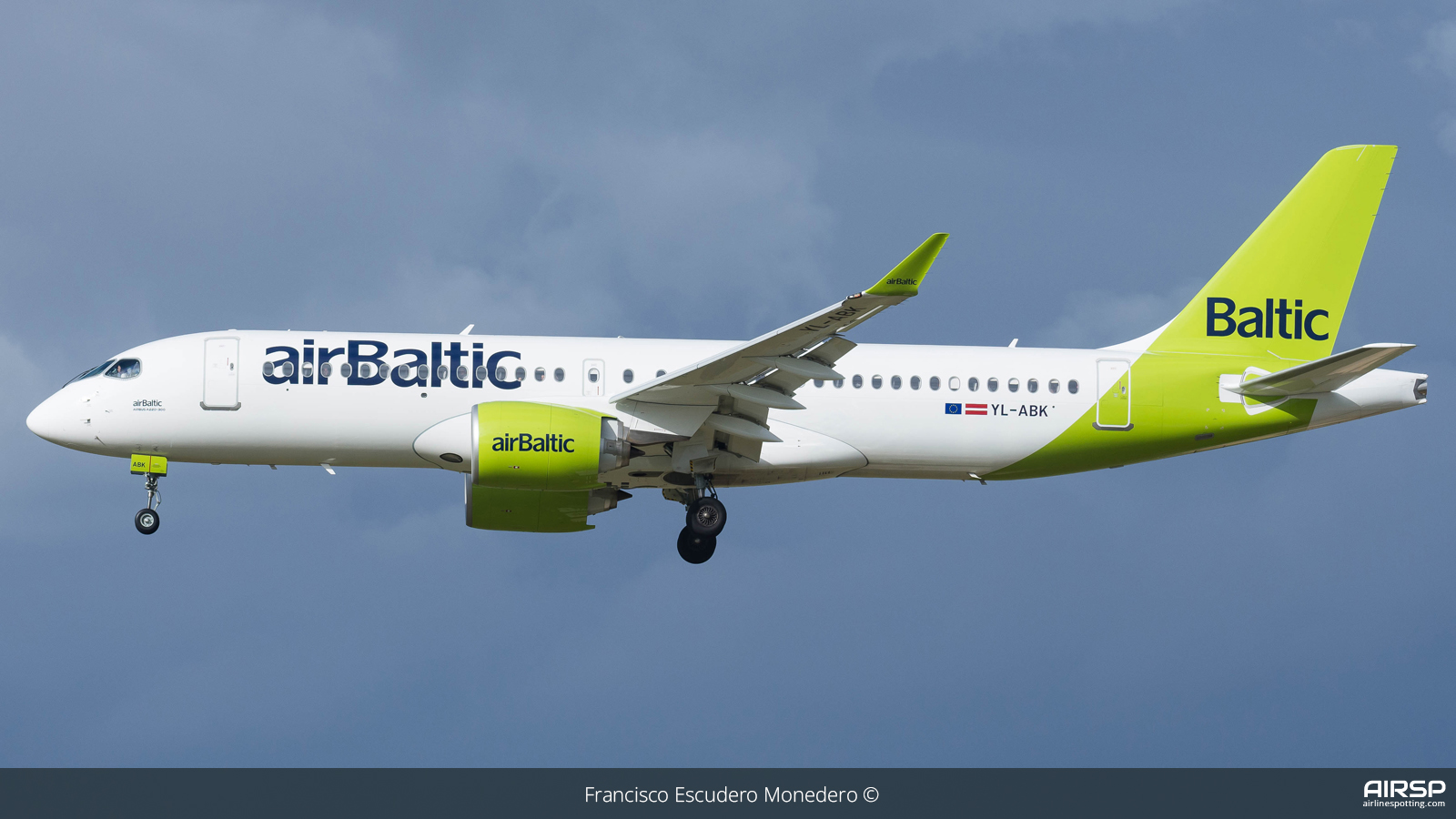 Air Baltic  Airbus A220-300  YL-ABK