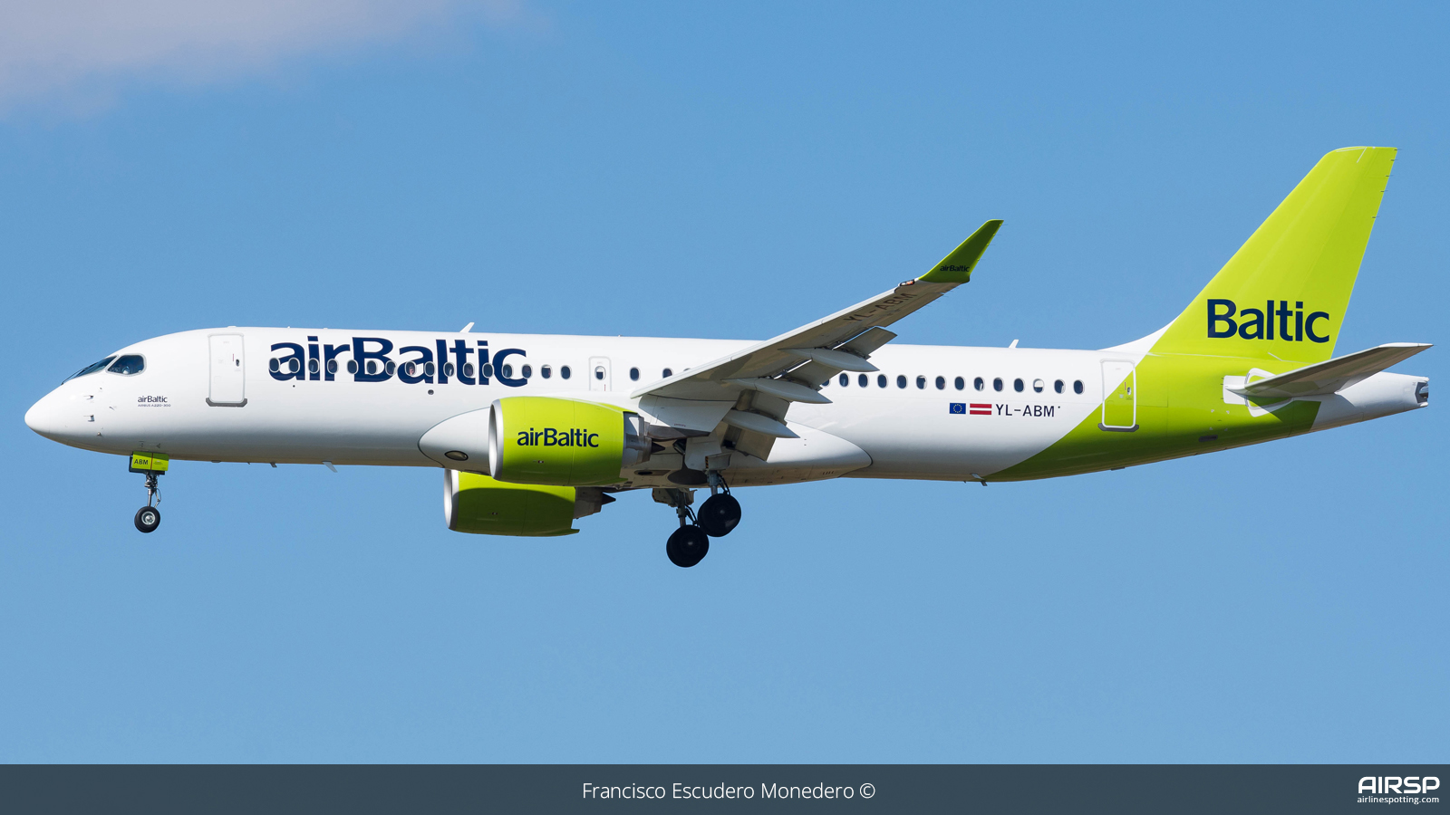 Air Baltic  Airbus A220-300  YL-ABM