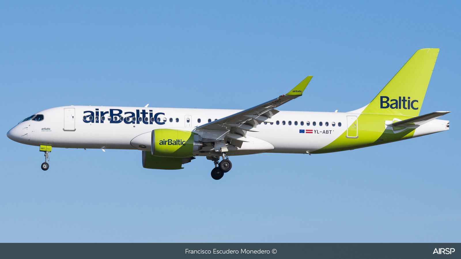 Air Baltic  Airbus A220-300  YL-ABT