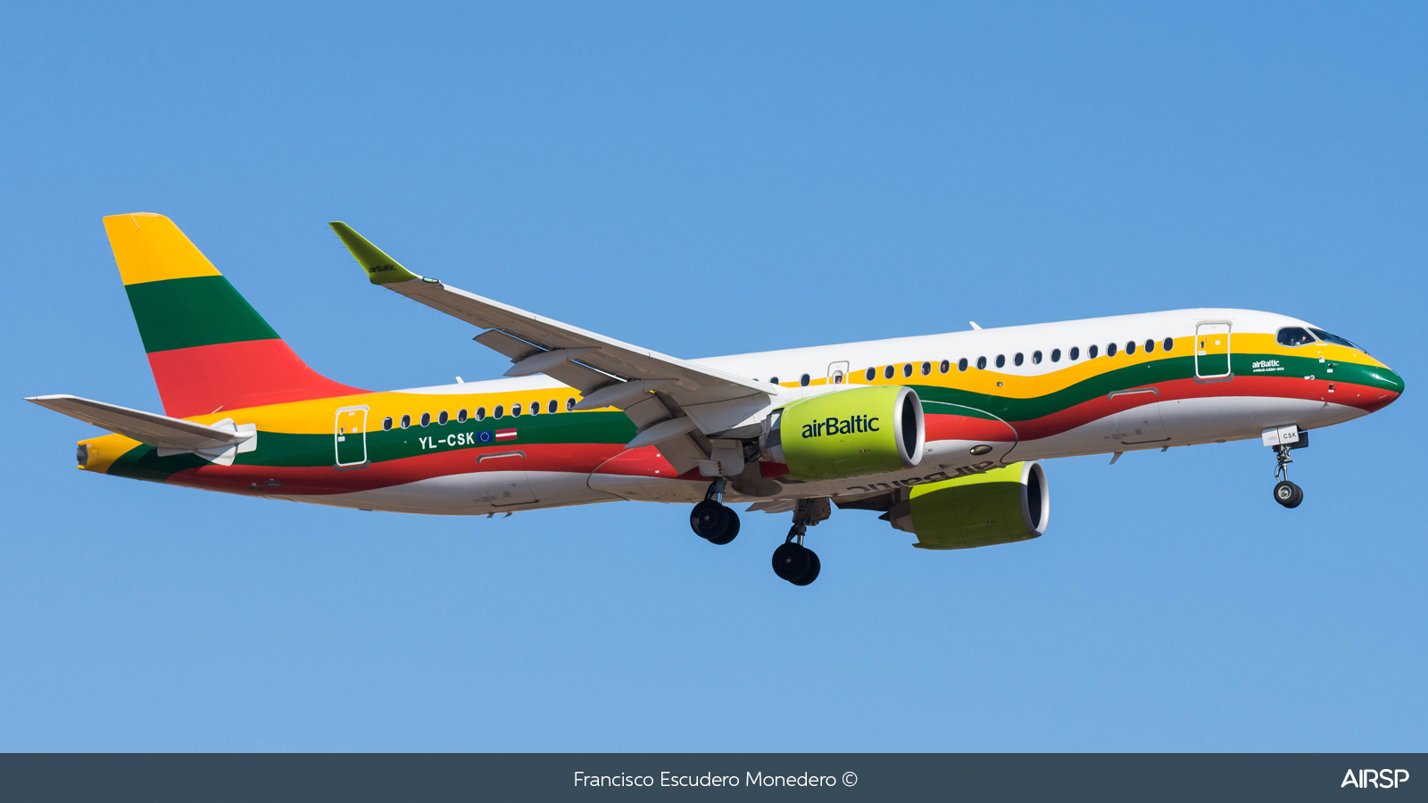 Air Baltic  Airbus A220-300  YL-CSK