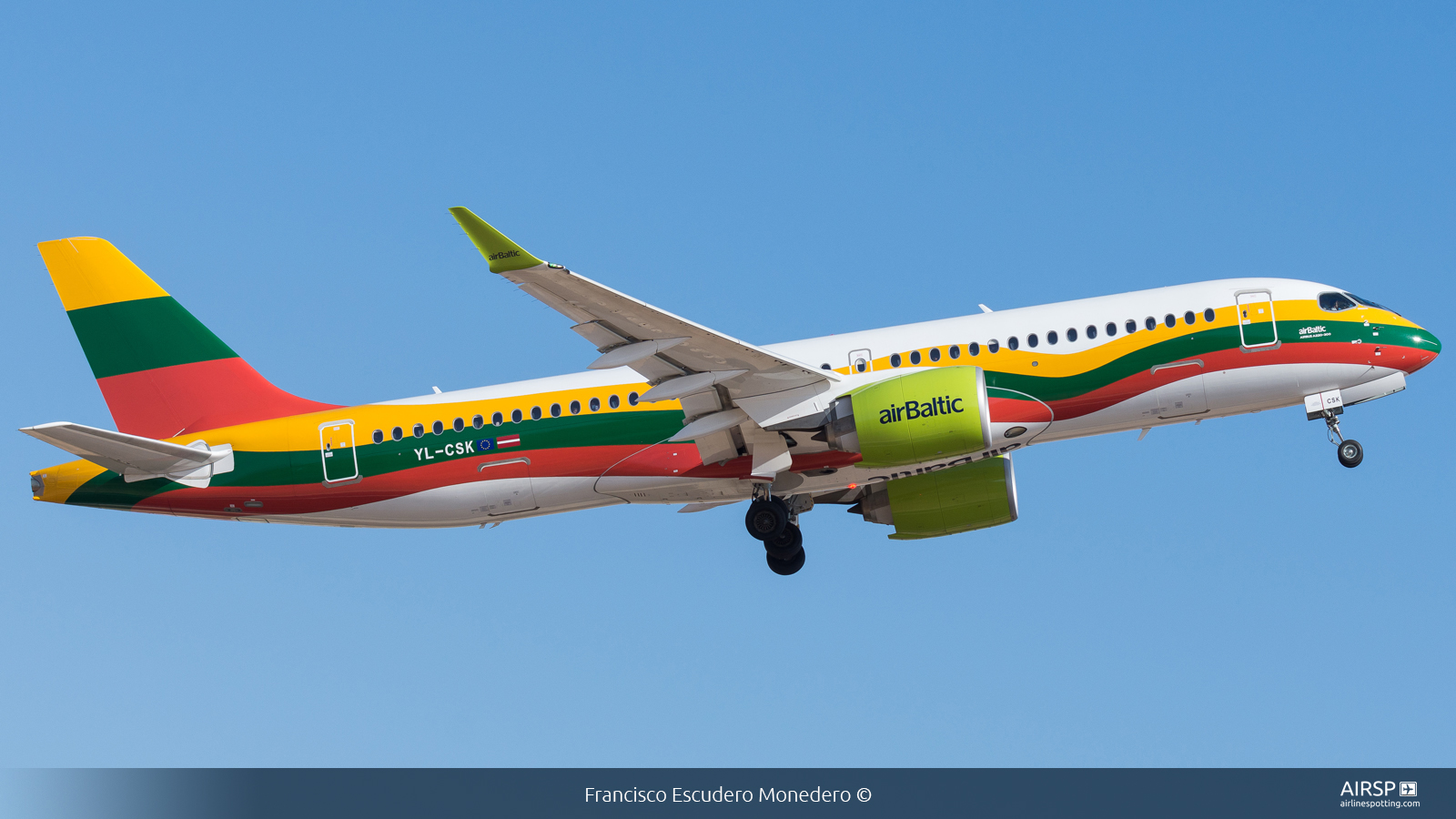 Air Baltic  Airbus A220-300  YL-CSK