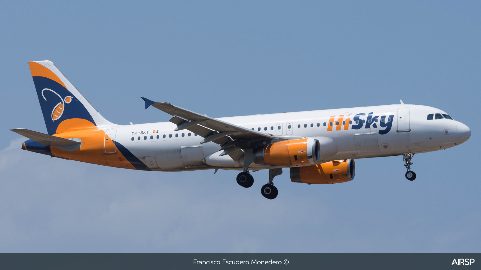 Hi Sky  Airbus A320  YR-SKY