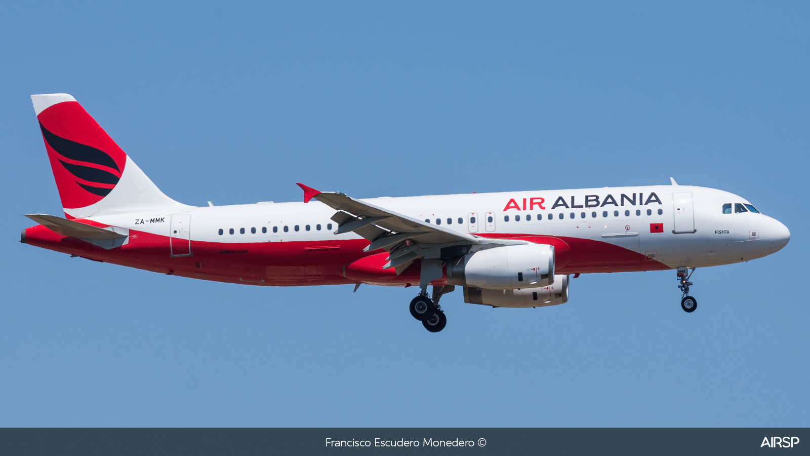 Air Albania  Airbus A320  ZA-MMK